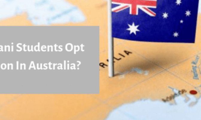 Why do Pakistani students opt for education in Australia?