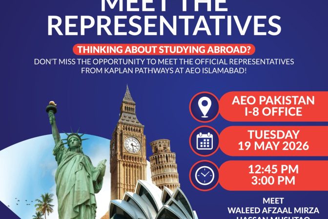 Meet Kaplan Pathways’ Official Representatives on 19th May
