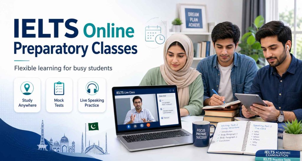 Discover the benefits of IELTS Online Preparatory Classes for busy students. Learn how flexible learning improves your IELTS preparation.