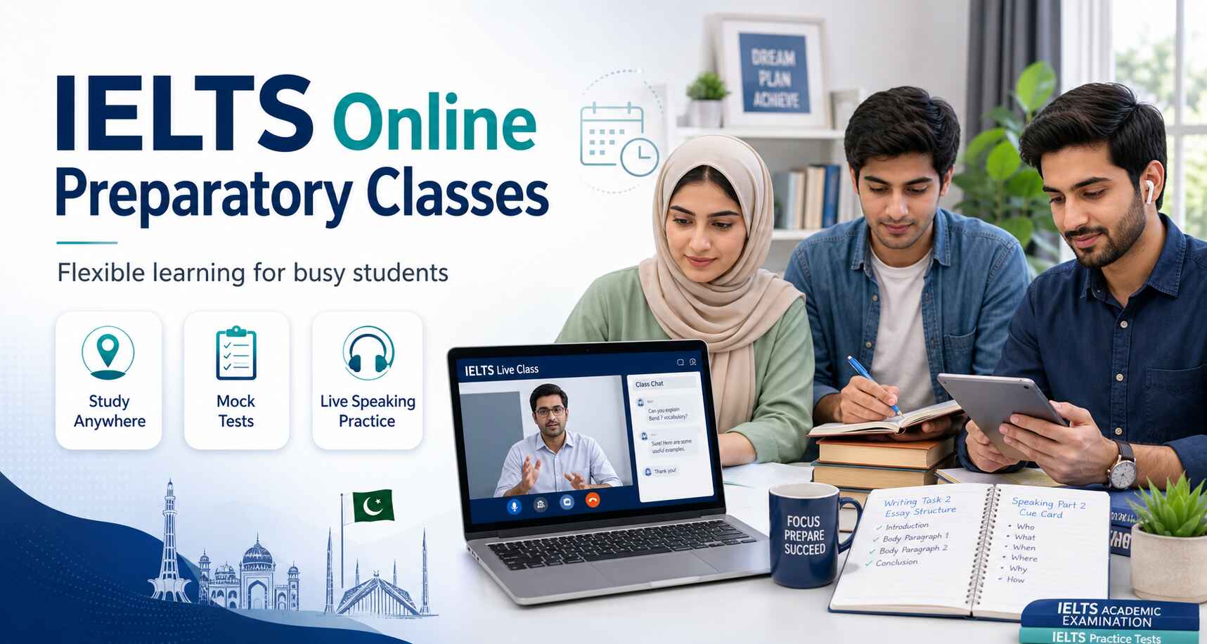 Top Benefits of IELTS Online Preparatory Classes for Busy Students