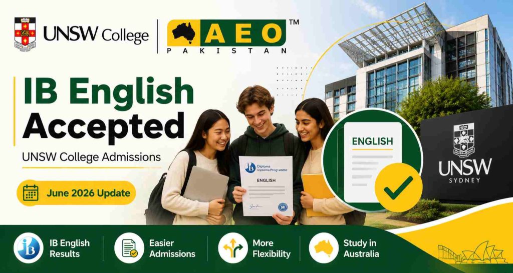 UNSW College Accepts IB English Results