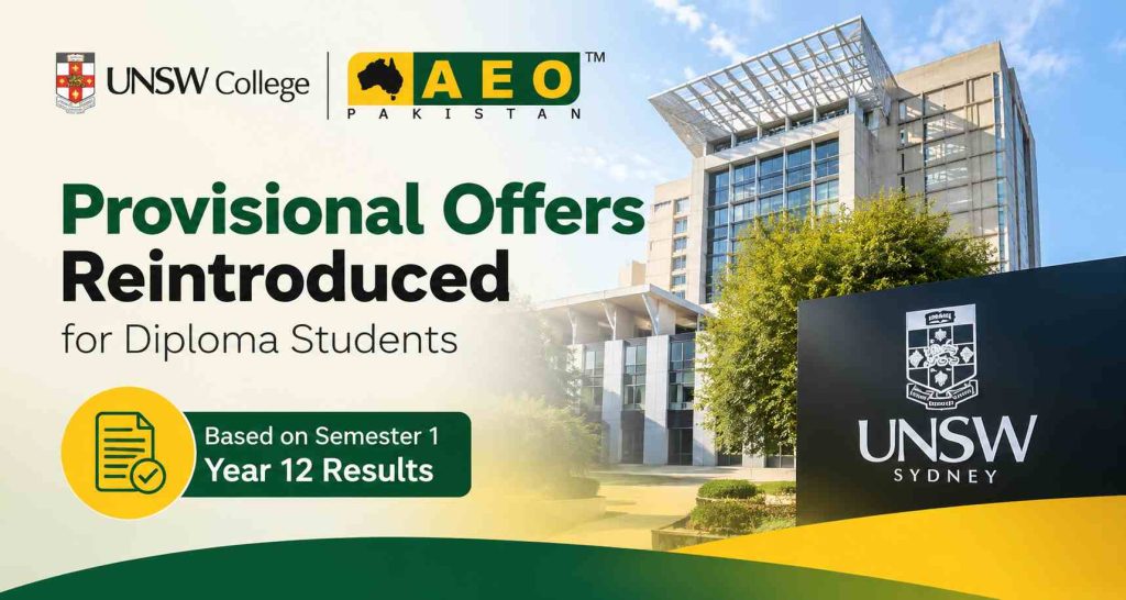 UNSW College Reintroduces Provisional Diploma Offers