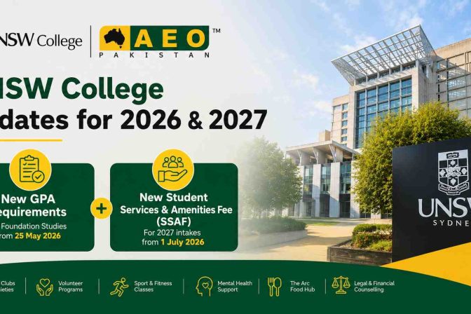 UNSW College Announces New GPA Requirements and Student Services Fee Updates