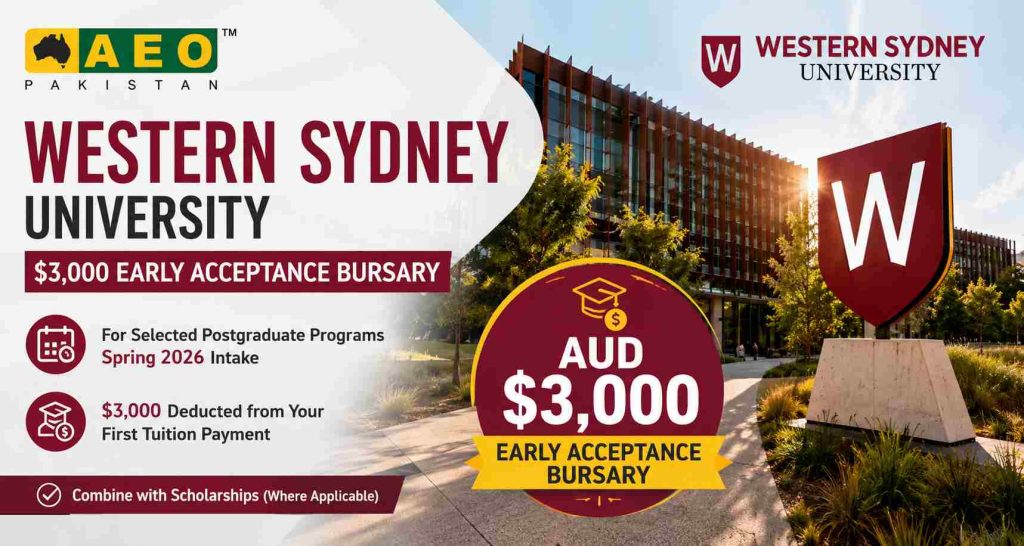 Western Sydney University Offers Early Acceptance Bursary