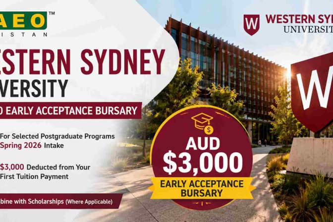 Western Sydney University Announces $3,000 Early Acceptance Bursary for Spring 2026