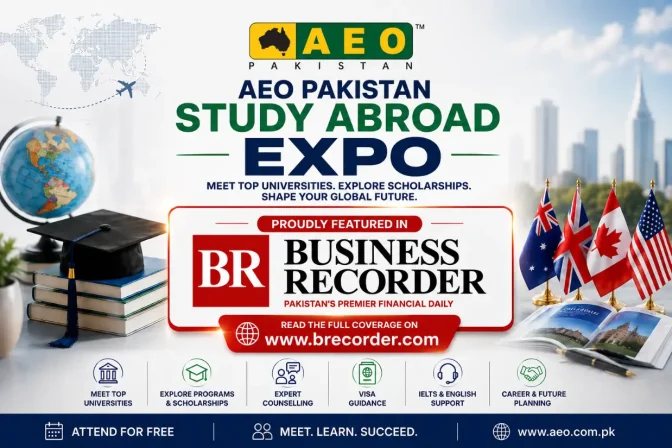AEO Pakistan Study Abroad Expo Featured in Business Recorder