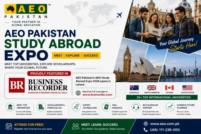 AEO’s 49th Study Abroad Expo Featured in Business Recorder