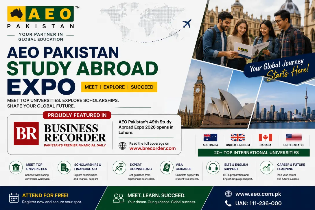 AEO's 49th Study Abroad Expo Featured in Business Recorder