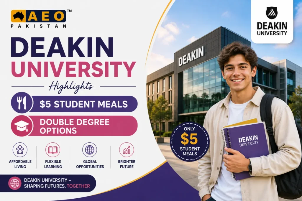 Deakin University Highlights $5 Student Meals and Double Degree Options