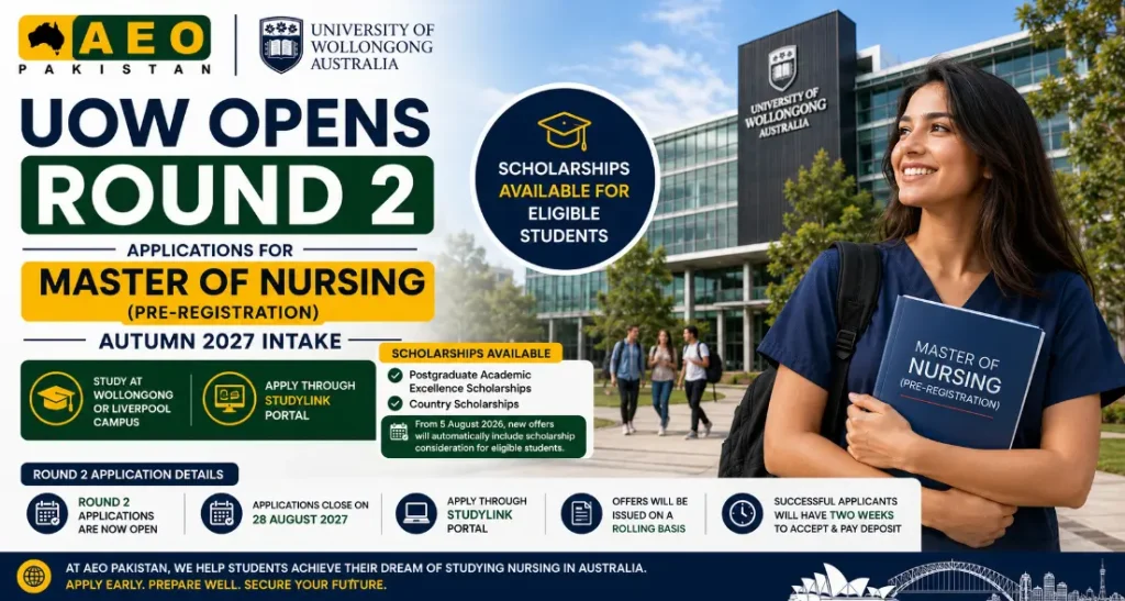 UOW Opens Round 2 Applications for Master of Nursing