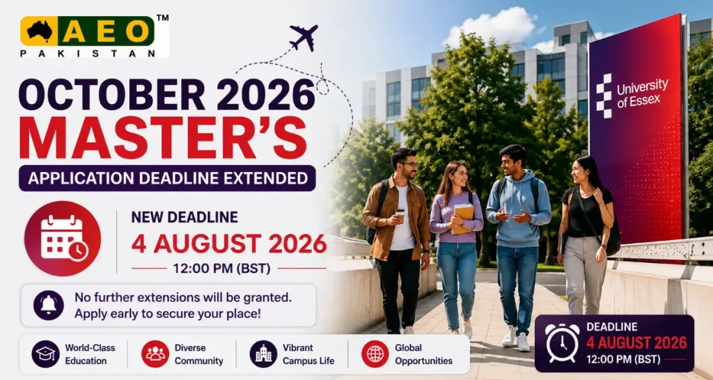 University of Essex Extends Master's Application Deadline
