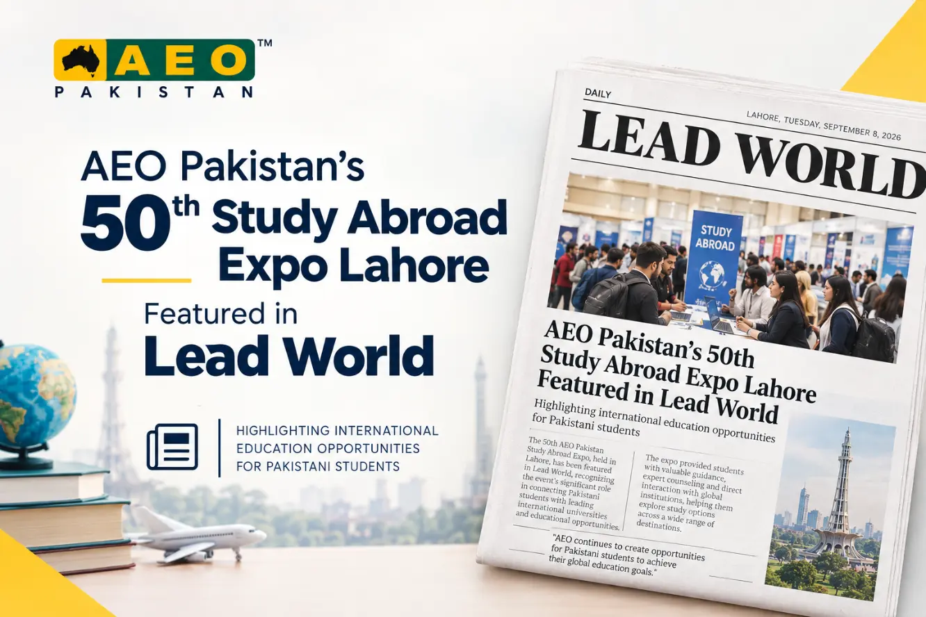 AEO Pakistan's 50th Study Abroad Expo Lahore in Lead World