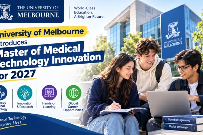 University of Melbourne Introduces Master of Medical Technology Innovation for 2027