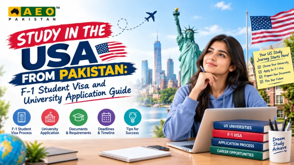 Study in the USA from Pakistan F-1 Student Visa and University Application Guide
