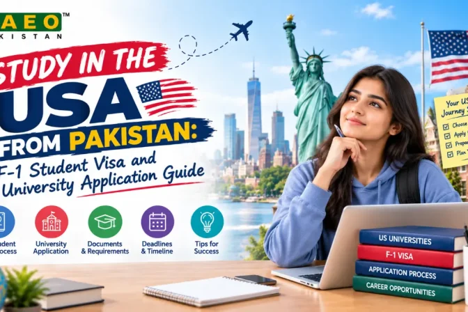 Study in the USA from Pakistan: F-1 Student Visa and University Application Guide