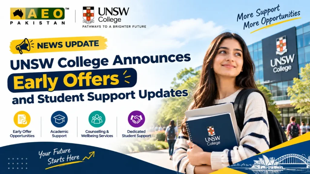 UNSW College Announces Early Offers and Student Support Updates