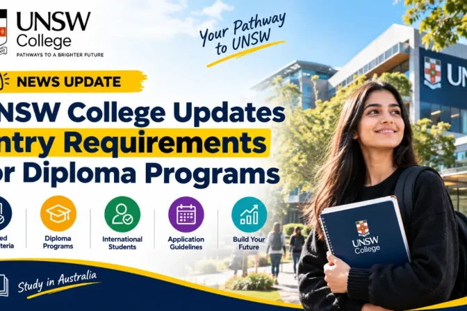 UNSW College Updates Entry Requirements for Diploma Programs