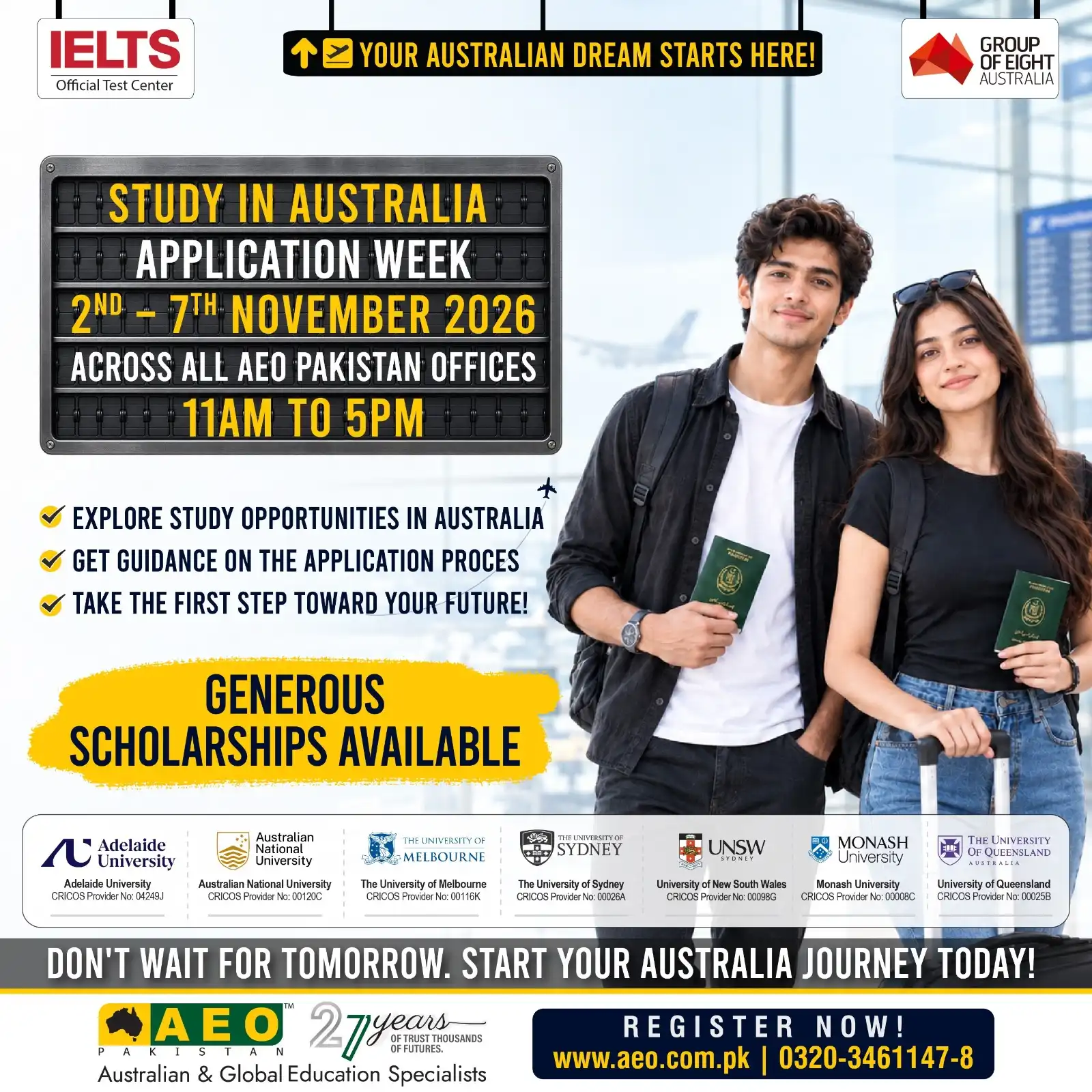 Study In Australia Application Week November